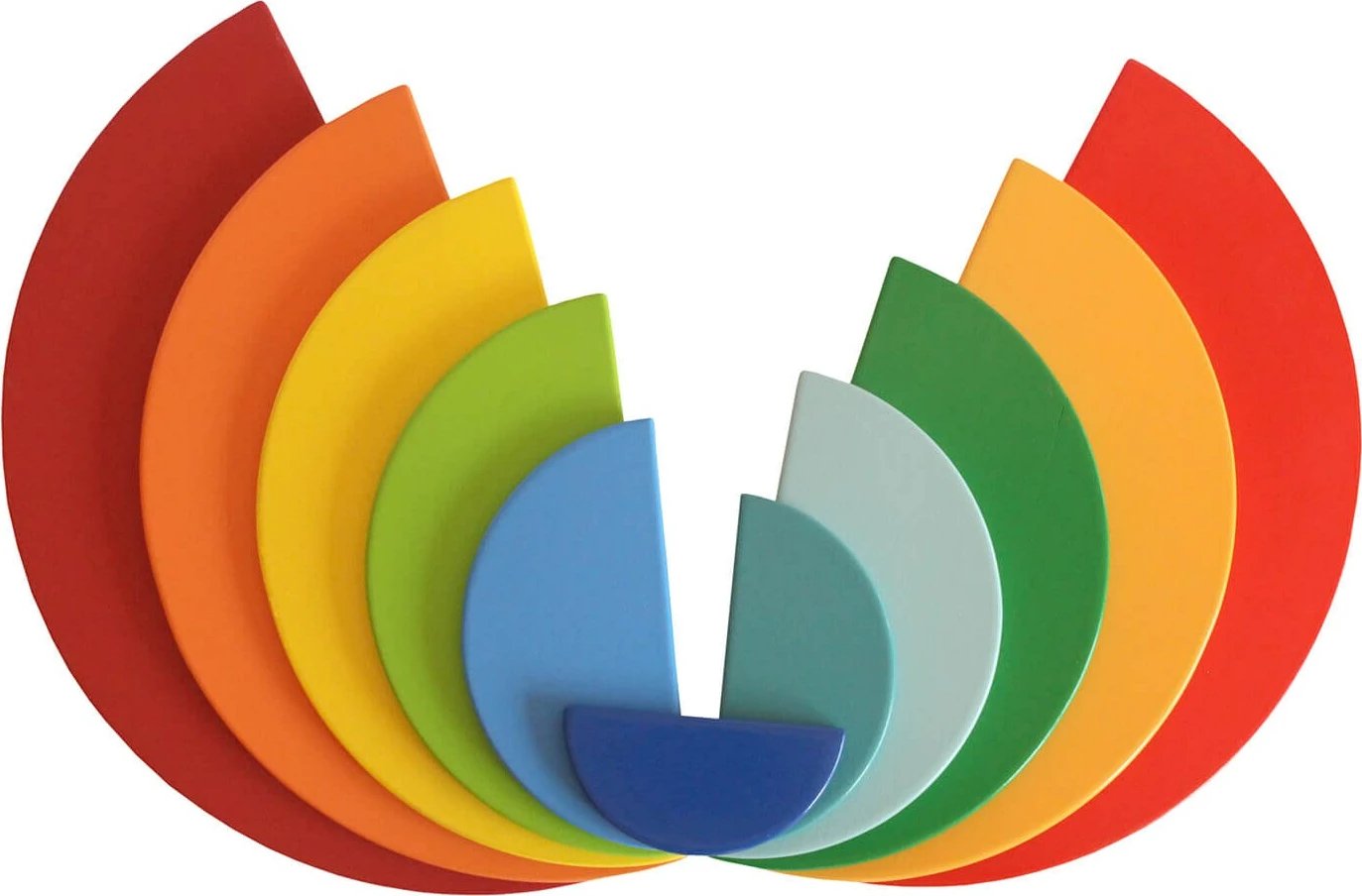 Lodër druri shumëngjyrëshe, Skye Decor, Rainbow Table, Waldorf