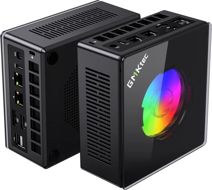 Kasë mini PC GMKtec K11, AMD Ryzen 9 8945HS, 32GB RAM, 1TB SSD, Windows 11 Pro, e zezë