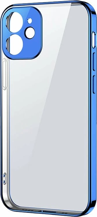 Mbështjellës Joyroom New Beauty Series JR-BP744 për iPhone 12 Pro Max, ultra i hollë, kornizë elektroplatuar, kaltër e errët