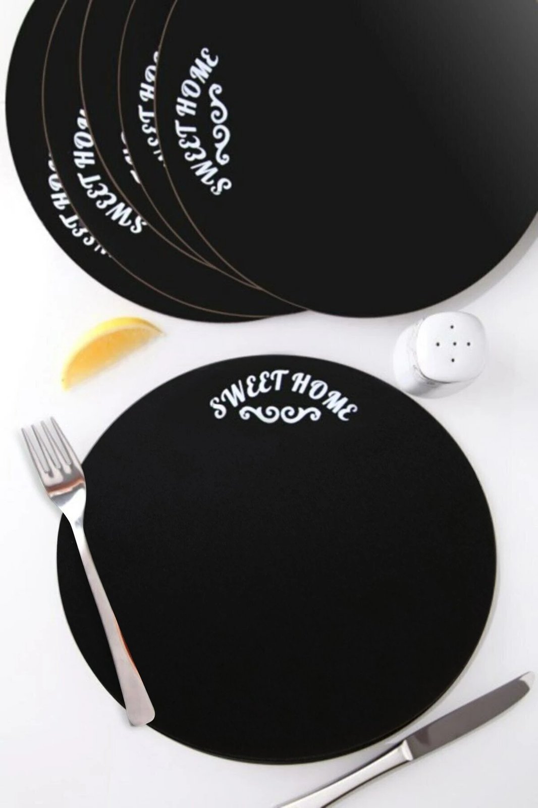 Set nënshtruesish tavoline prej druri (6 copë), Hermia, PLT0129