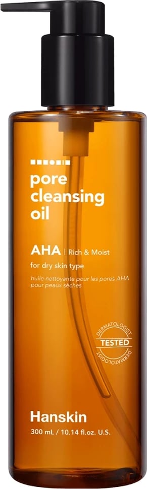 Vaj pastrues për femra Hanskin AHA Acid Pore Cleansing Oil, 300ml