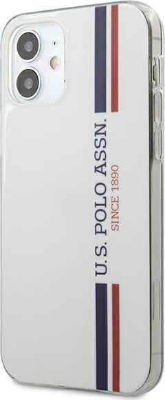 Mbështjellës U.S. Polo Assn. USHCP12SPCUSSWH për iPhone 12 mini 5.4", Tricolor, Bardhë