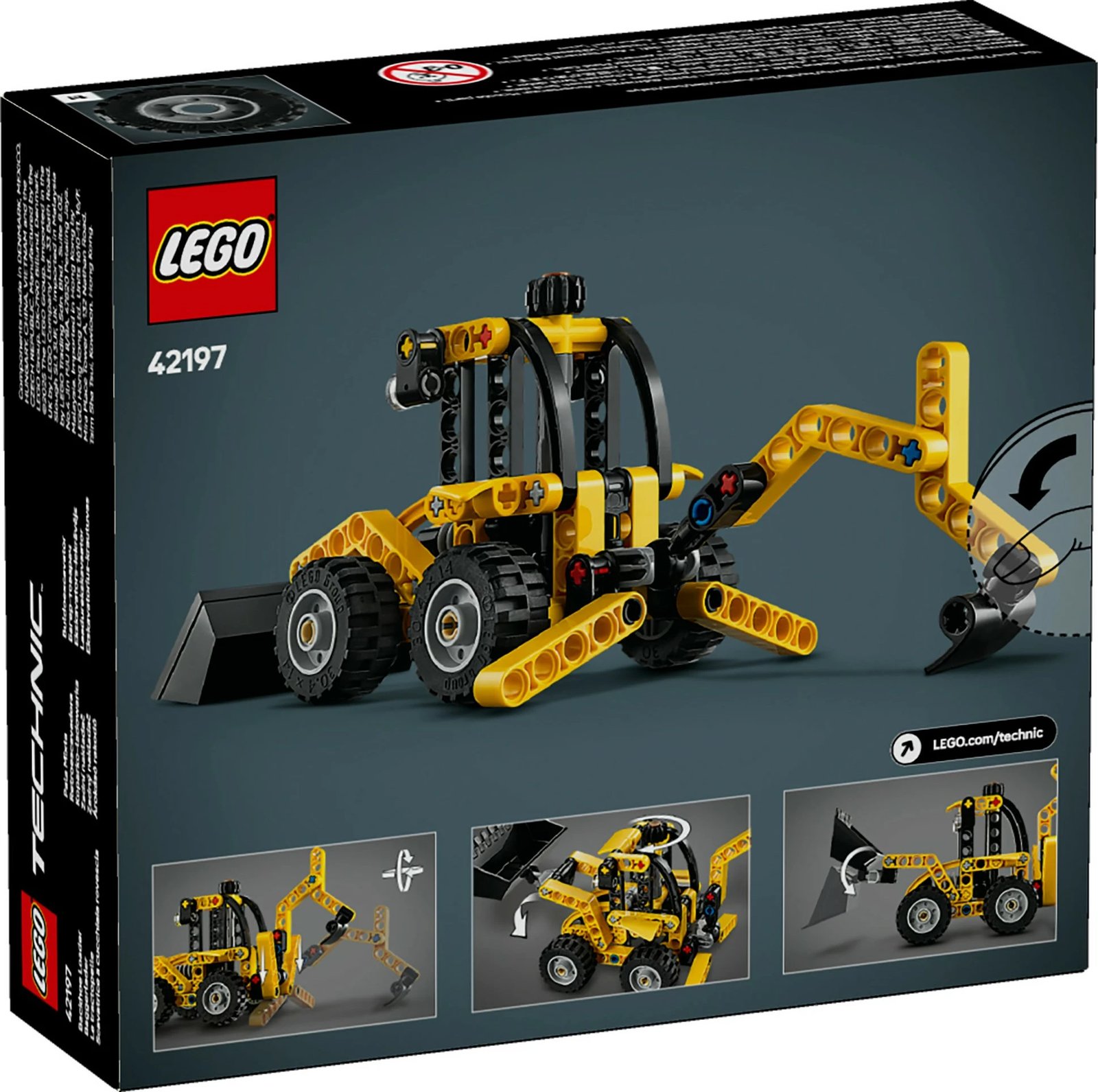 Set ndërtimi LEGO Technic 42197 Baggerlader, 104 pjesë, multikolor