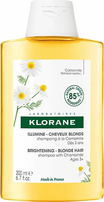 Shampon për flokë bjonde Klorane me kamomil 200ml
