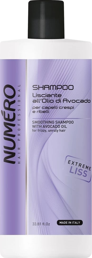 Shampon për femra NUMERO Smoothing Shampoo With Avocado Oil, 1000ml