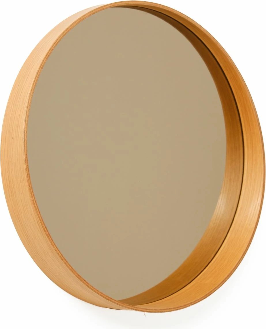 Pasqyrë dekorative, ngjyrë lisi, Skye Decor, Bias 60