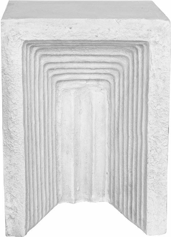 Tavolinë anësore Gate, ngjyrë cimento, 34x34x47