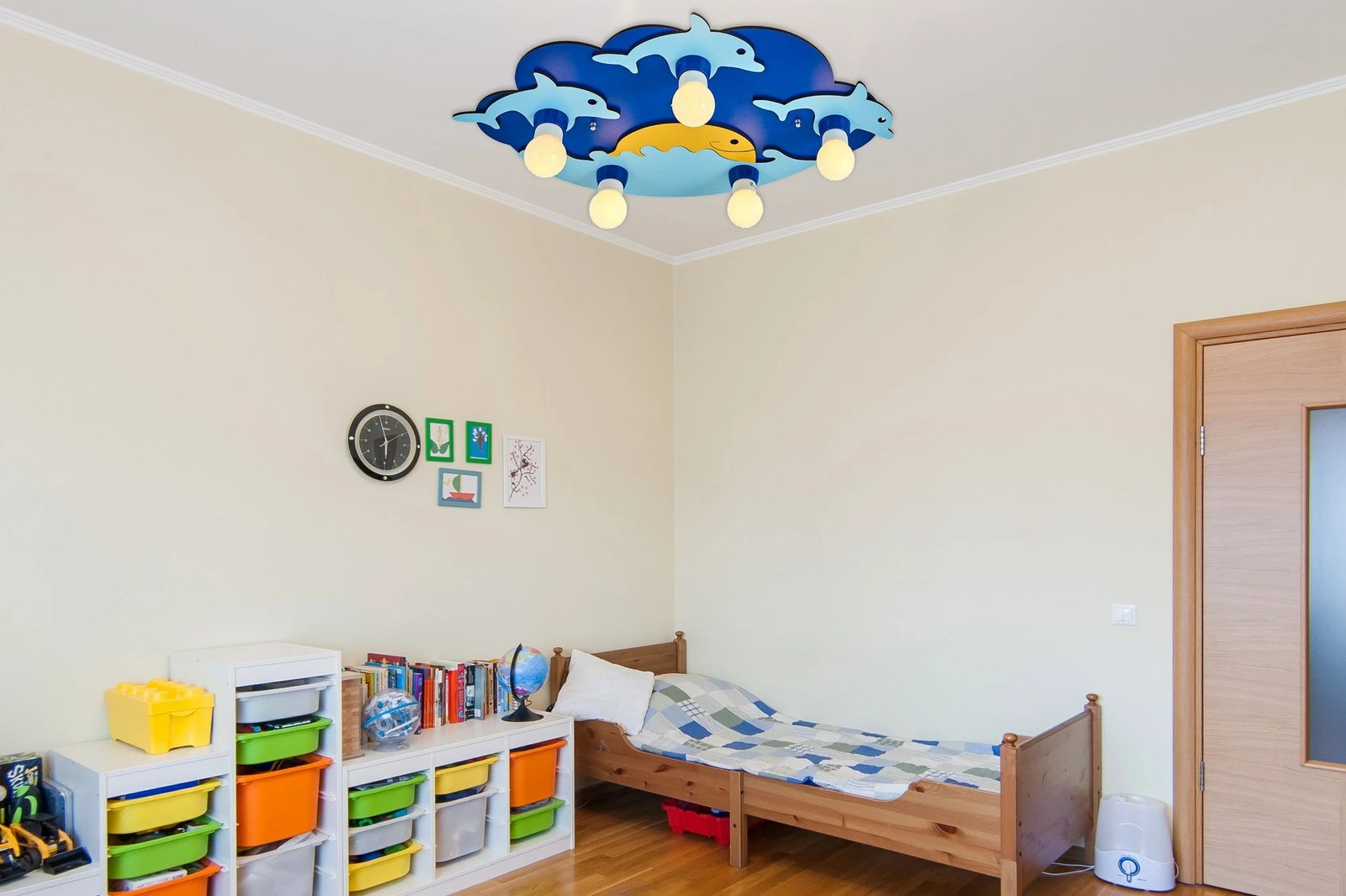 Llambë tavani për fëmijë, Opviq, model L1537, ngjyrë kaltër