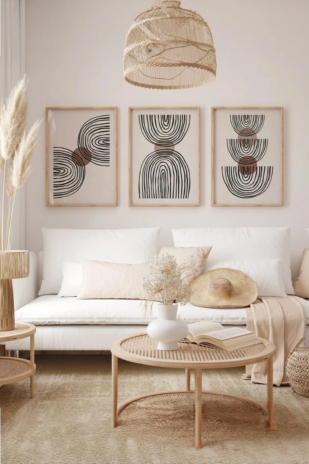 Pikturë dekorative me kornizë (3 copë), Wallity, 3Dartsohoset72