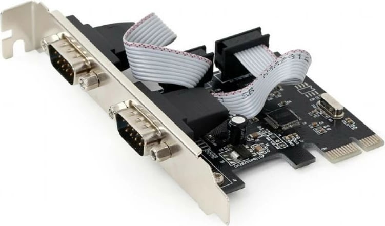 Kartë zgjerimi Gembird SPC-22, 2 porta RS232, PCI Express, me sledz low-profile