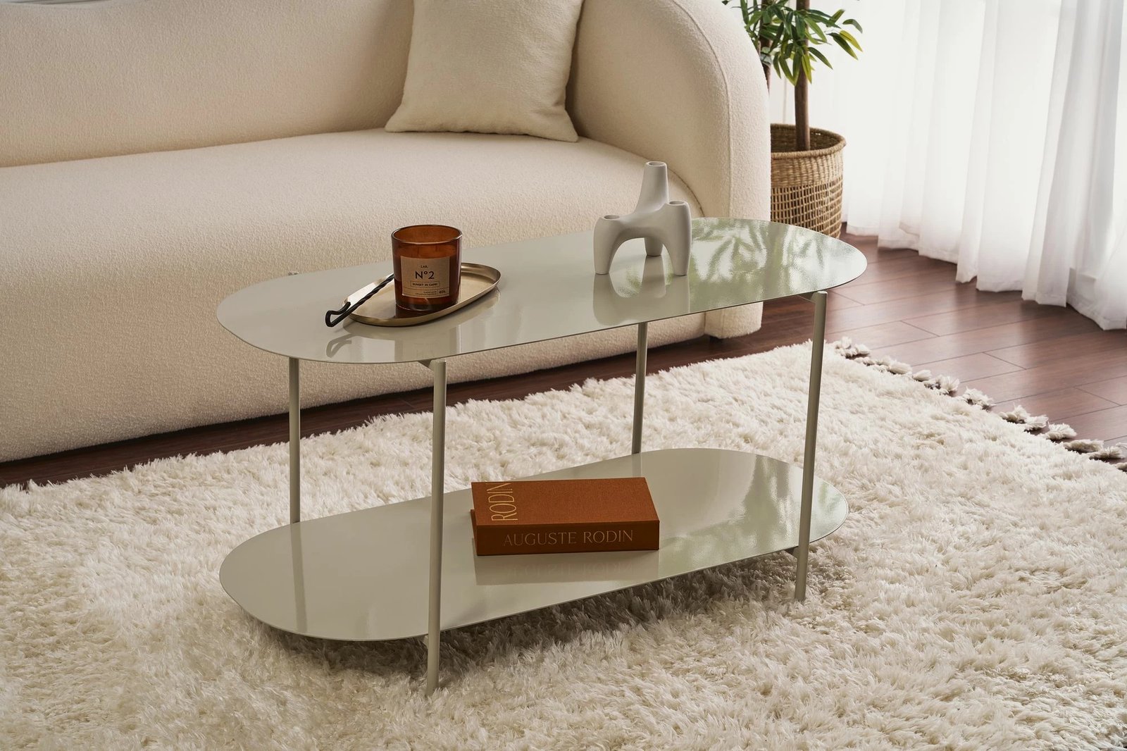 Tavolinë kafeje, ngjyrë taupe, Skye Decor, SHB-014-B