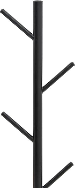 Stendë për pallto Fori, metal i zi, 30x30x173cm
