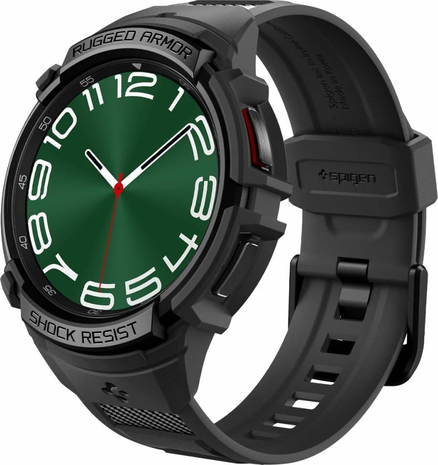 Mbështjellës Spigen Rugged Armor Pro me rrip për Samsung Galaxy Watch 6 Classic 47mm, Zi