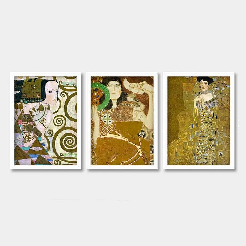 Piktura dekorative me kornizë (3 copë), Wallity, 3BC_UN6645856_3545