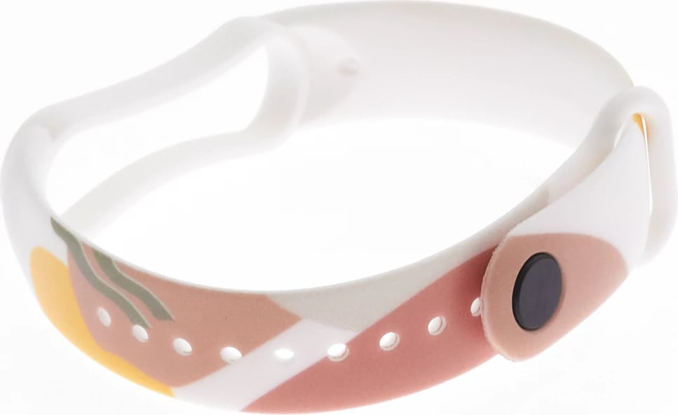 Rrip silikoni Hurtel Strap Moro për Xiaomi Mi Band 3/4, kamuflazh, Bardhë/Gjelbër/Verdhë