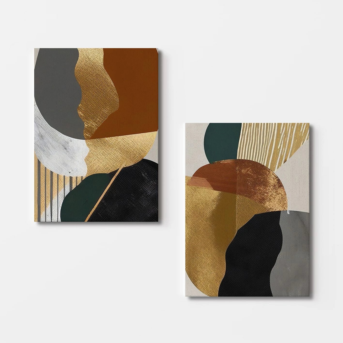 Pikturë dekorative në kanavacë, 2 copë, Wallity, 2KNV4385, 50x70 cm