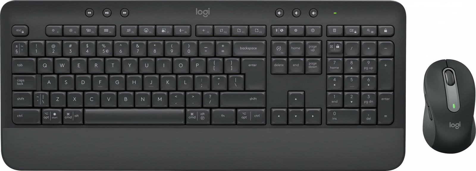 Kombo maus dhe tastierë Logitech Signature MK650, Wireless, Bluetooth, QWERTY, Grafit