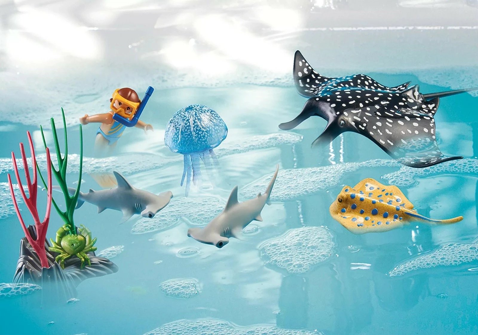 Set lodrash Playmobil Wiltopia 71623 Coral Reef Exploration, 67 pjesë, shumëngjyrëshe