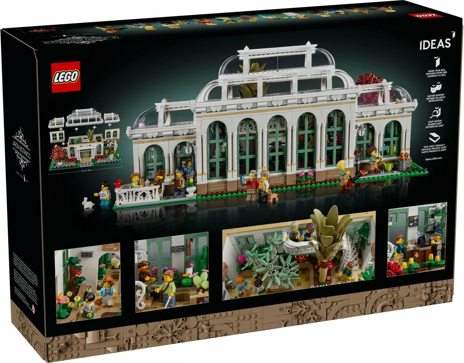 Set ndërtimi LEGO Botanical Garden 21353, 3792 pjesë, për të rritur, shumëngjyrësh