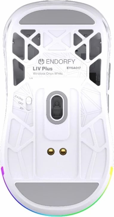 Maus wireless Endorfy LIV Plus Onyx, RGB, i bardhë Maus wireless Endorfy LIV Plus Onyx, RGB, i bardhë