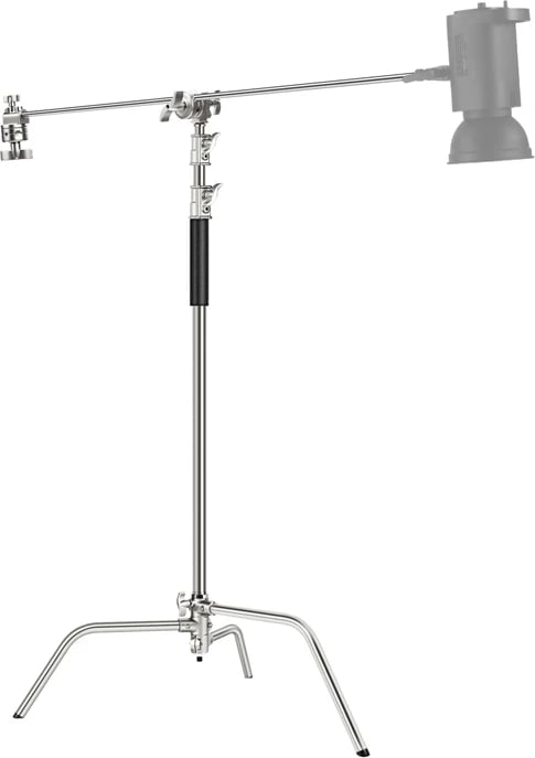 Tripod C-stand Neewer SC320, 128 cm, çelik inox, argjendtë Tripod C-stand Neewer SC320, 128 cm, çelik inox, argjendtë