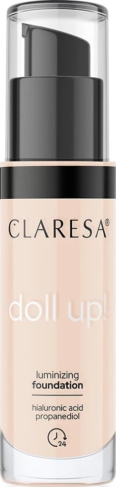 Fondatinë për femra Claresa Doll Up! Illuminating 03 Light-Medium, 34g