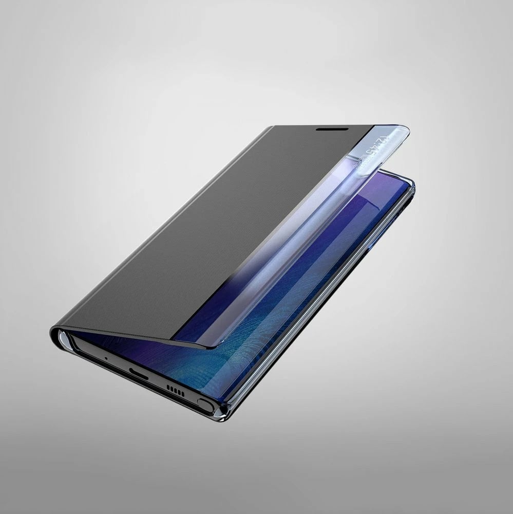 Mbështjellës Hurtel për Samsung Galaxy A02s EU, tip bookcase me kickstand, Blu