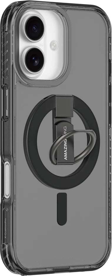 Mbështjellës AmazingThing Titan Pro Grip Ring Set për iPhone 17, MagSafe, i zi