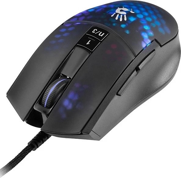 Mausi për Lojëra A4 TECH BLOODY A4TMYS47113 L65 MAX RGB Honeycomb, i Zi