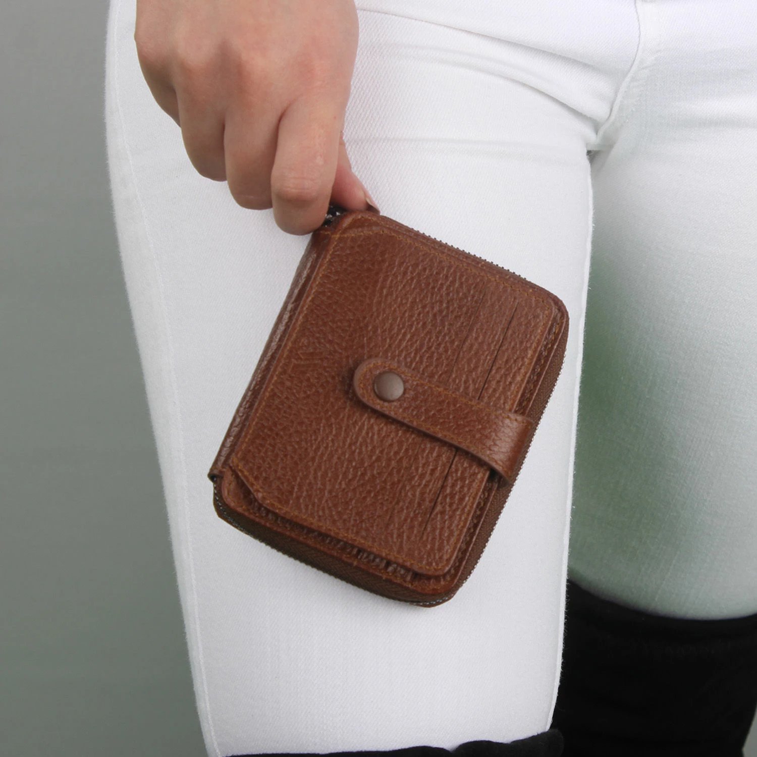 Portofol lëkure, ngjyrë kafe, Zoozie Bags, 4243