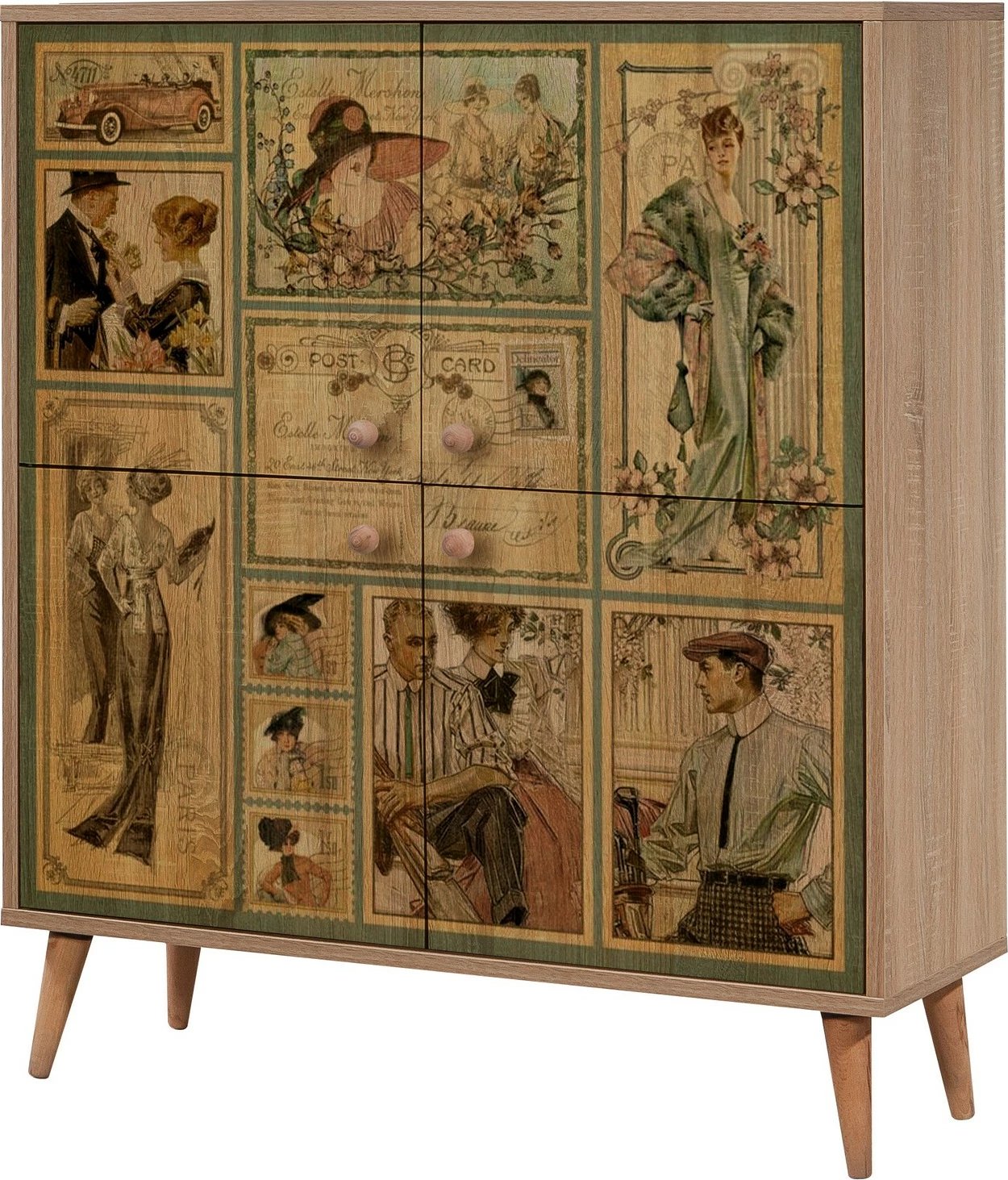 Dollap multifunksional, ngjyrë lisi Sonoma, Multilux-732