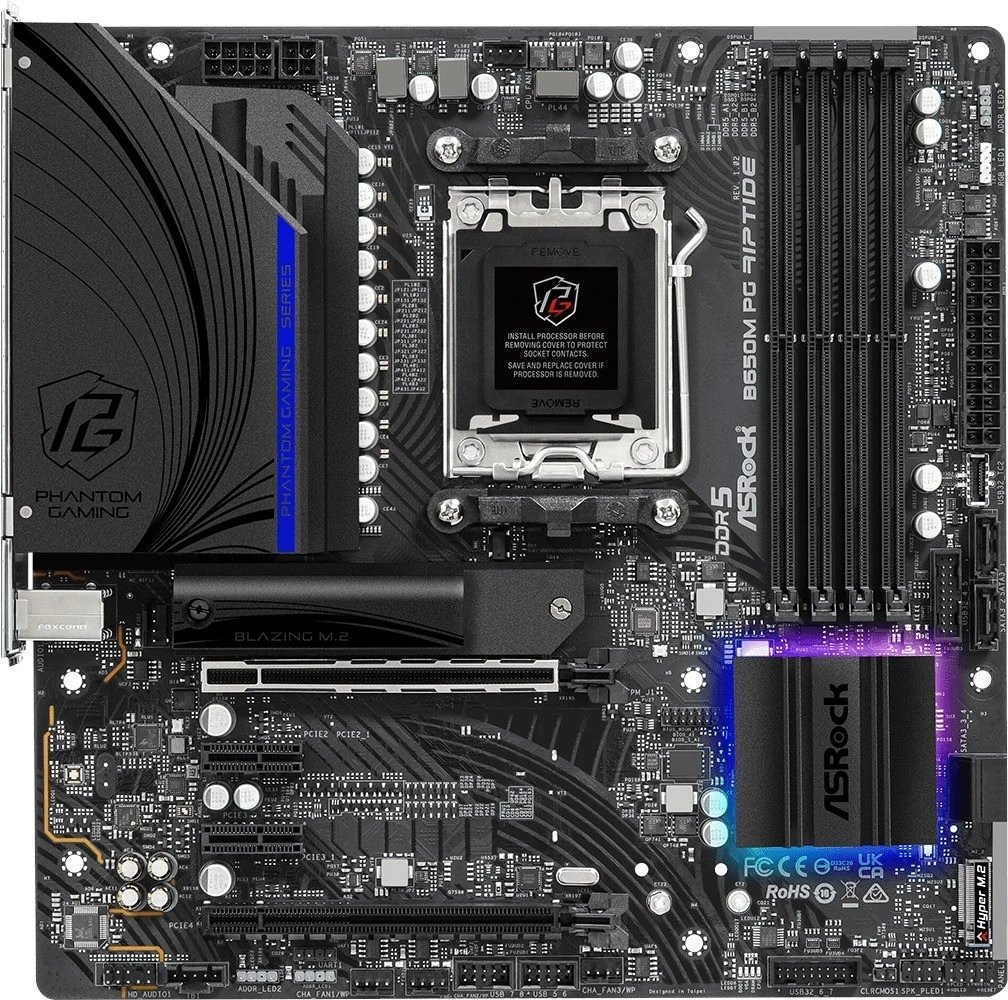 Pllakë amë ASRock B650M PG Riptide, Chipset B650
