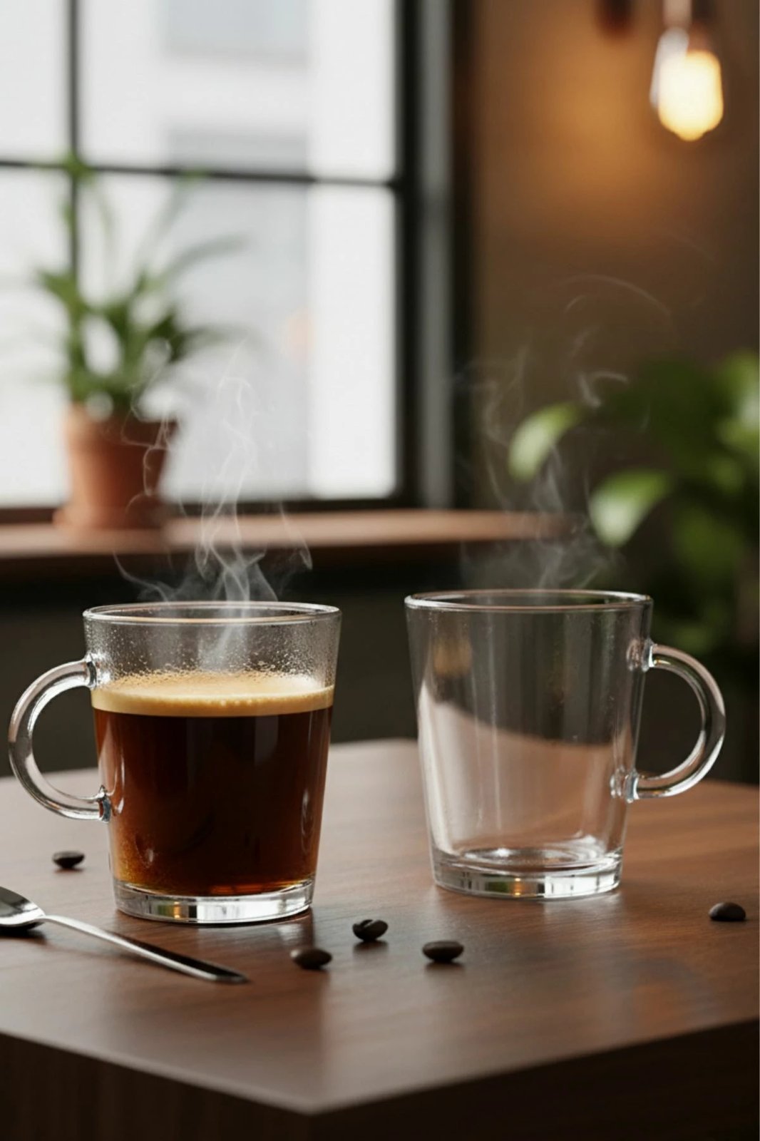 Set filxhanash kafeje prej xhami, 2 copë, Hermia Concept, 8693357271050