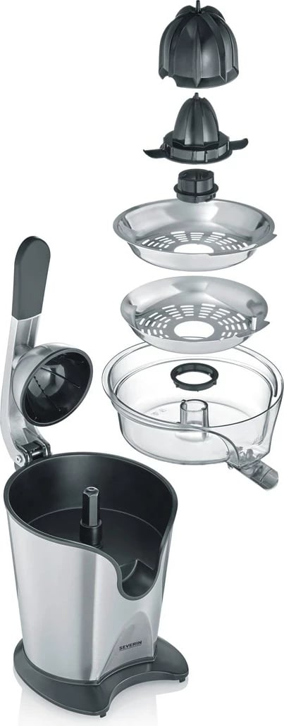 Shtrydhëse agrumesh SEVERIN CP 3544, çelik inox, e zezë Shtrydhëse agrumesh SEVERIN CP 3544, çelik inox, e zezë