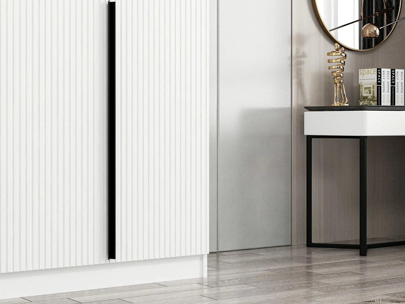 Dollap Hanah Home, Kale Plus Membrane, i bardhë, 210cm