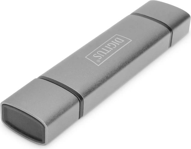 Lexues kartelash Digitus DA-70886, 3 porta, USB Type C/USB 3.0, alumini, Gri