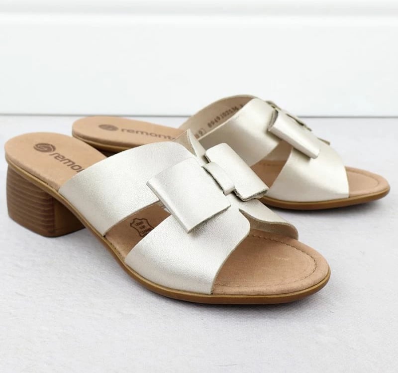 Sandale lëkure për femra Remonte R8759-90, të arta