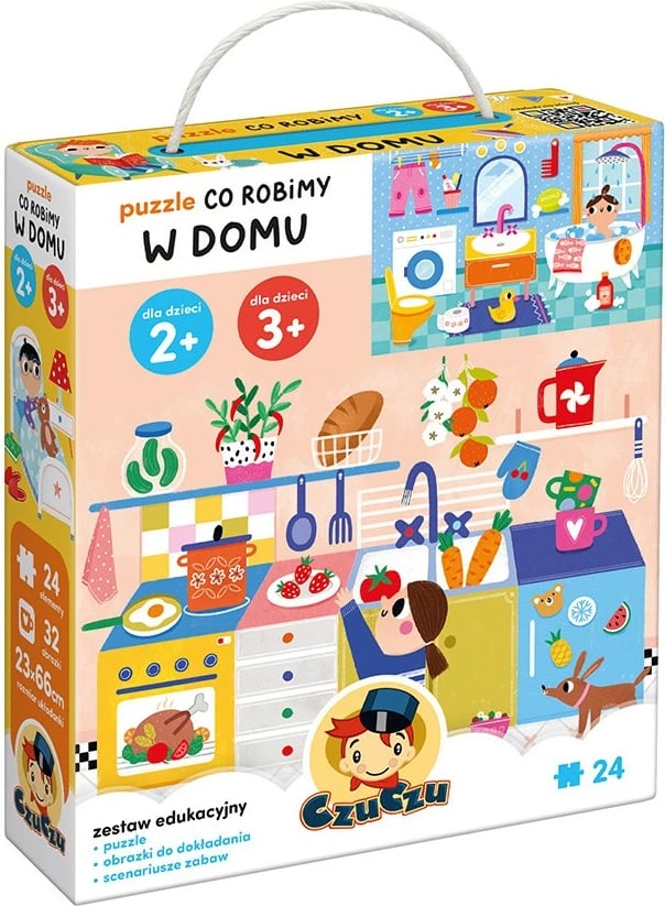 Puzzle edukativ CzuCzu 2481, 24 pjesë, për fëmijë, shumëngjyrësh