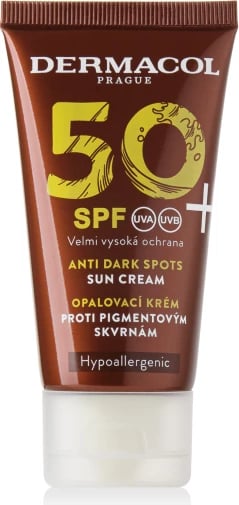 Krem mbrojtës ndaj diellit dhe njollave të errëta Dermacol, 50ml
