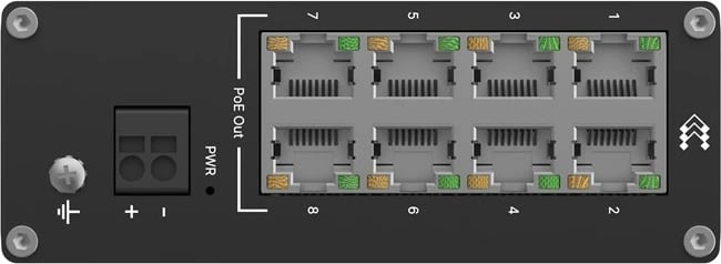 Switch Teltonika TSW040, 8 porte PoE+, Fast Ethernet, i zi