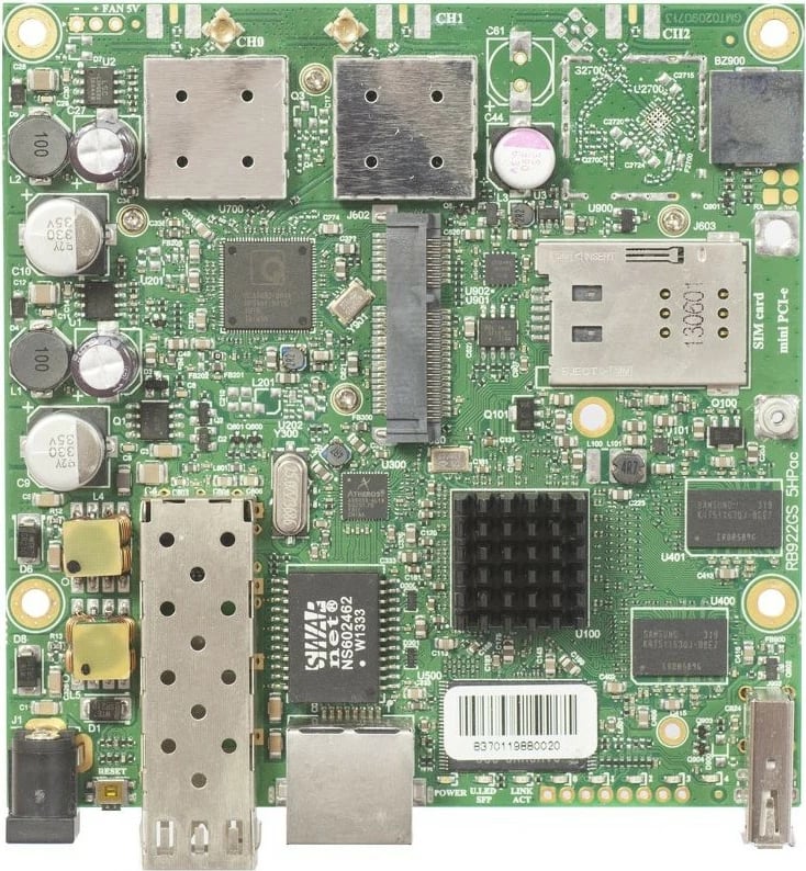 Router MikroTik RB922UAGS-5HPacD, Wi-Fi 5, 866 Mbit/s, 128 MB, Flash