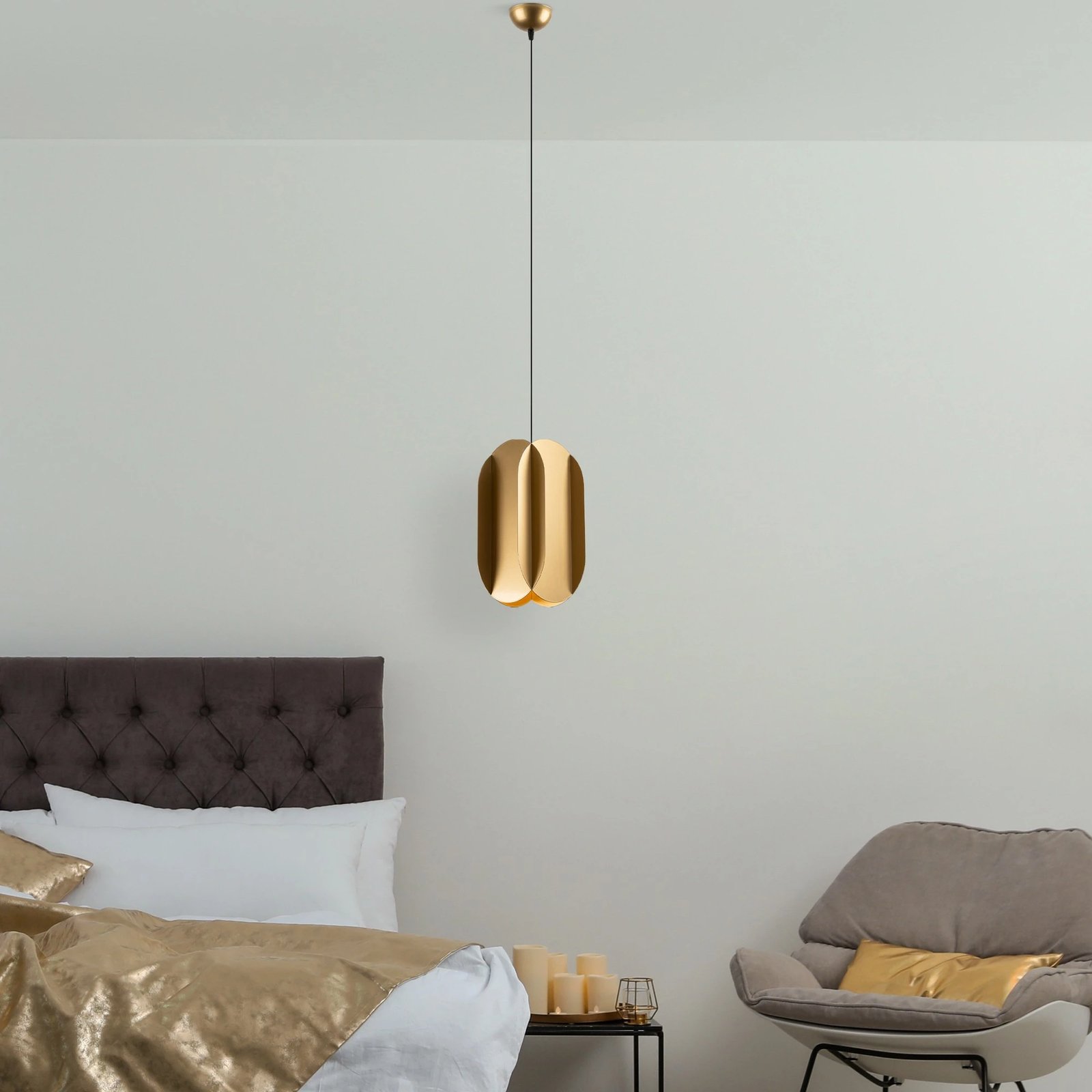 Llambë tavani Opviq, Corner - 13784, ngjyrë ari