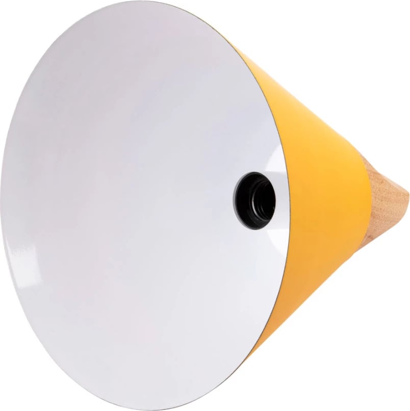 Llampë varëse tavani, kapak metalik i verdhë, FH4146, Φ25x125H cm Llampë varëse tavani, kapak metalik i verdhë, FH4146, Φ25x125H cm