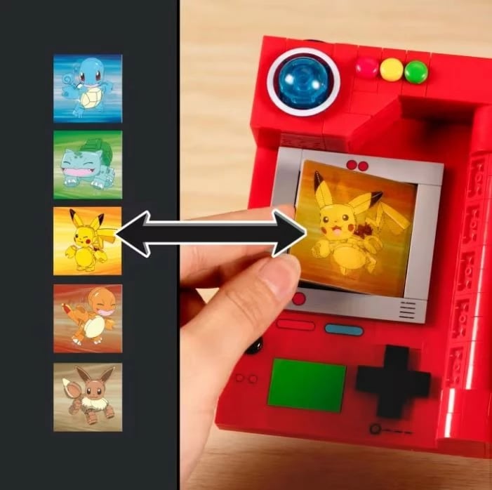 Set ndërtimi Mega Bloks Pokémon Pokedex Kanto, 322 pjesë, i kuq