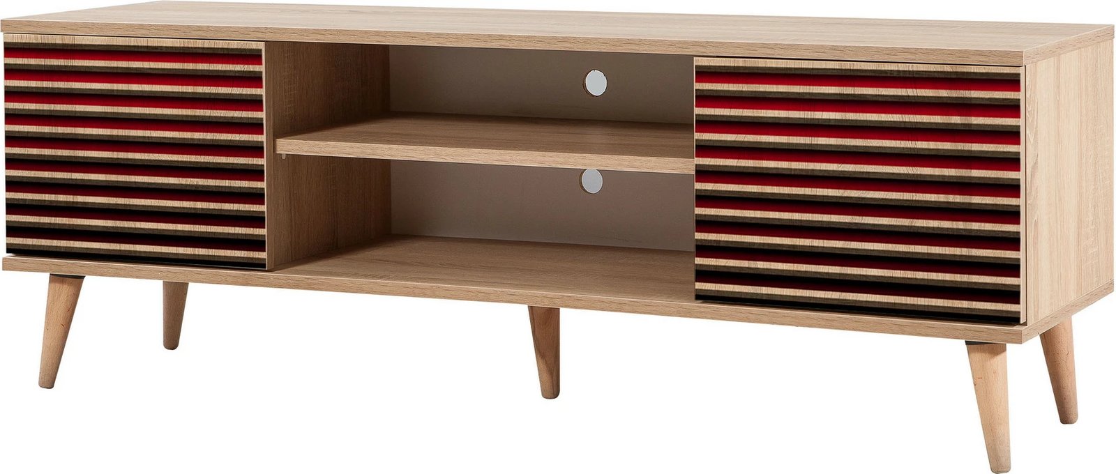 Komodë TV, ngjyrë lisi Sonoma, Skye Decor, Truva-221