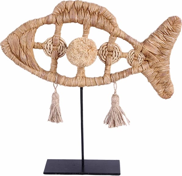 Dekor peshk natyral, polirezine, metal, 34x8x34cm Dekor peshk natyral, polirezine, metal, 34x8x34cm