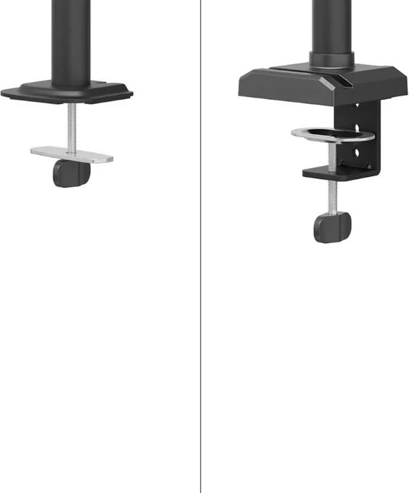 Krah monitori për tavolinë Neomounts DS60-600BL2, për 2 monitorë, Çelik, E zezë