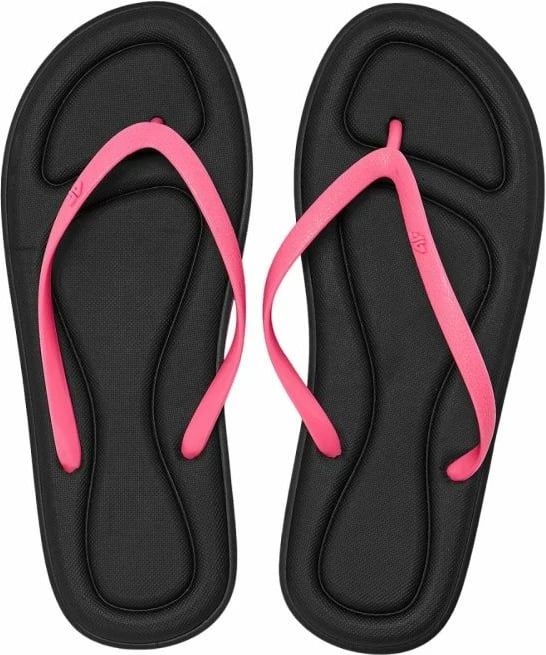 Flip-flopa për femra 4F, të zeza dhe rozë