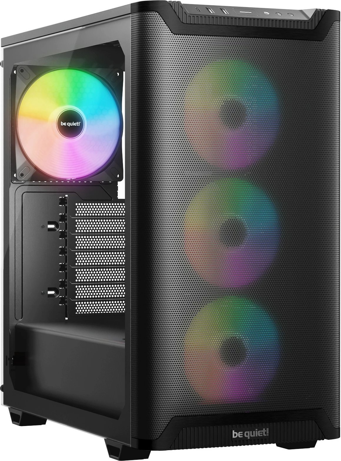 Kasë be quiet Pure Base 501 LX Midi Tower, xham, RGB, e zezë
