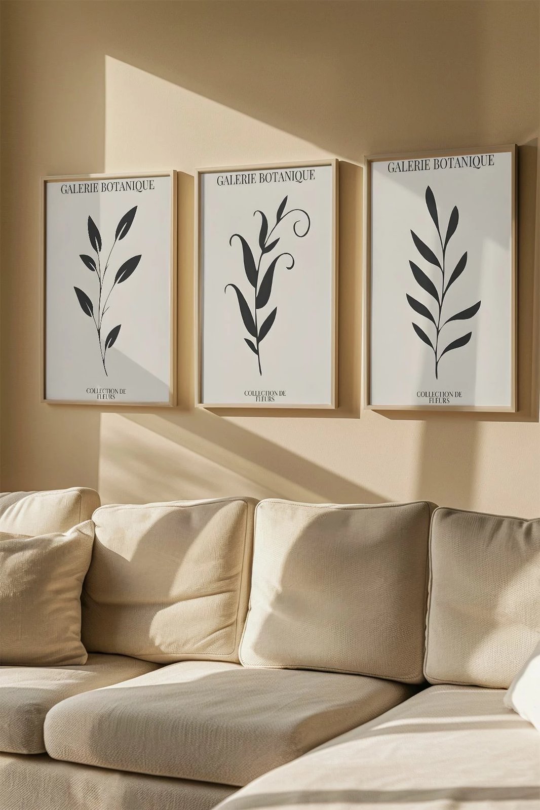 Pikturë dekorative me kornizë (3 copë), Wallity, Artvmodel37-Ahsap